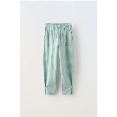 6-14 YEARS/ STRIPED T-SHIRT AND TROUSERS PYJAMAS