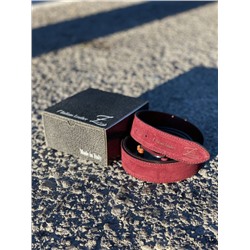 Ab.Zapatos Pelle cinturon (140) Vino