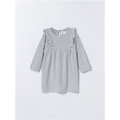 VESTIDO DE PUNTO CON VOLANTES