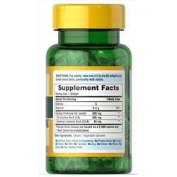 Puritan's Pride Evening Primrose Oil 500 mg with GLA