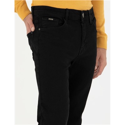 Siyah Slim Fit Jean Pantolon