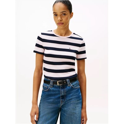 Stripe Crewneck T-Shirt