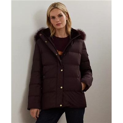 Lauren Ralph Lauren Women's Faux-Fur Hooded Puffer Coat
