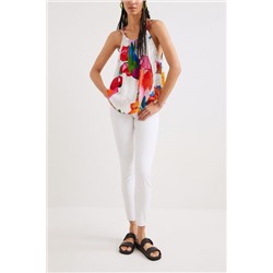 Blusa halter tropical