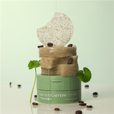 Gluta Ci Caffeine Eye Pad Увлажняющие и осветляющие пэды для кожи вокруг глаз