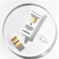 Active Silky Sun Cream SPF50+ PA+++, Солнцезащитный крем с пептидами и аминокислотами шелка