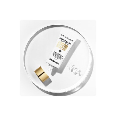 Active Silky Sun Cream SPF50+ PA+++, Солнцезащитный крем с пептидами и аминокислотами шелка