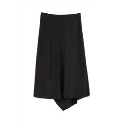 Falda recta Negro