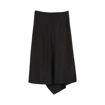 Falda recta Negro