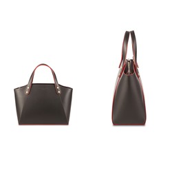 Bolso de piel Parl Negro y rojo