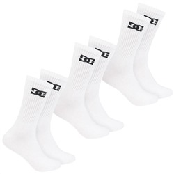 DC Shoes Sport Crew Unisex Socken 3 Paar weiß DC-01 CREW