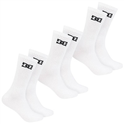 DC Shoes Sport Crew Unisex Socken 3 Paar weiß DC-01 CREW