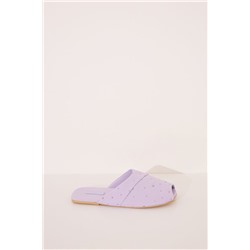 Zapatillas casa lila strass rosa