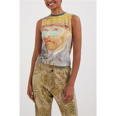 Camiseta autorretrato obra de arte