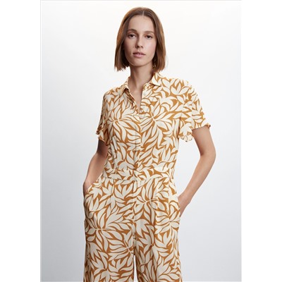 Mono camisero estampado