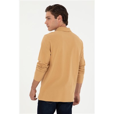 Erkek Camel Basic Sweatshirt