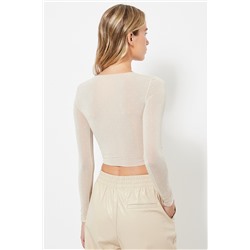 Top crop - Beige