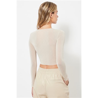Top crop - Beige