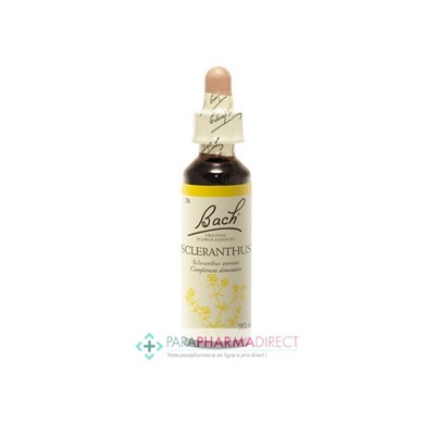 Fleurs de Bach Scleranthus (alène) Détermination 20ml