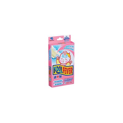 Пластыри охлаждающие для детей 0-2 лет KoolFever 4шт / KoolFever For Babies (pink pack) 4pcs