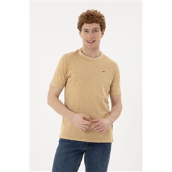 Erkek Camel Basic Tişört