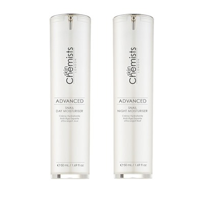 skinChemists Advanced Snail Day Moisturizer and Night Moisturizer 2-Piece Set