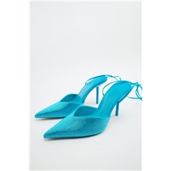 ZAPATO TACÓN ALTO ATADO BRILLOS