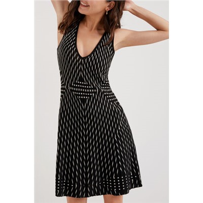 Vestido punto skater