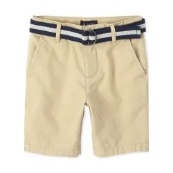 Boys Belted Chino Shorts