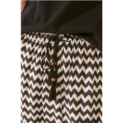 Pantalón largo viscosa estampado ikat