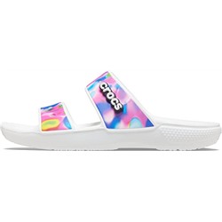 Crocs Unisex-Adult Classic Graphic Two-Strap Slide Sandals