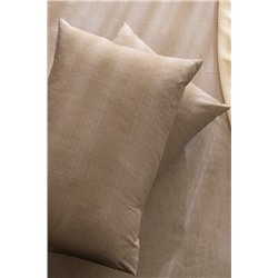 Odette King Size %100 Pamuk Ranforce Lastikli Çarşaf Takımı - Bej