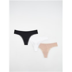 Tangas, 3er-Pack