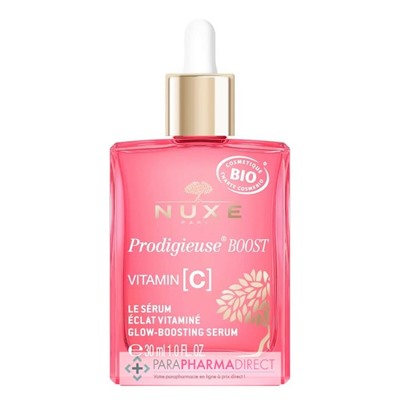 Nuxe Prodigieuse Boost Vitamin [C] - Le Sérum Eclat Vitaminé BIO 30ml