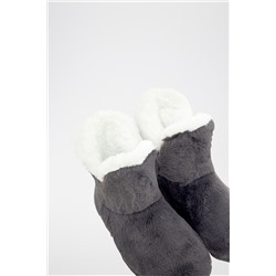 Zapatillas de casa altas forradas Maeve Antracita
