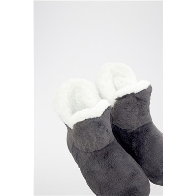 Zapatillas de casa altas forradas Maeve Antracita