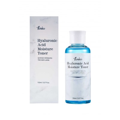 [THINKCO] Тонер для лица увлажняющий ГИАЛУРОНОВАЯ КИСЛОТА Hyaluronic Acid Moisture Toner, 150 мл