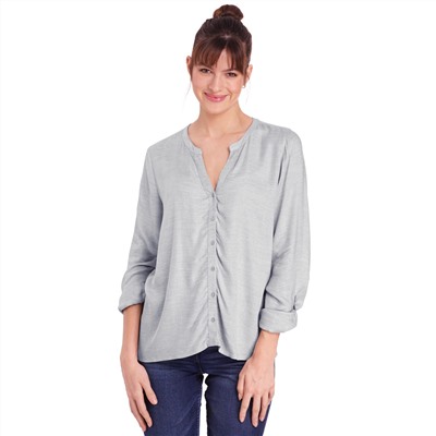 Damen Bluse im meliertem Look