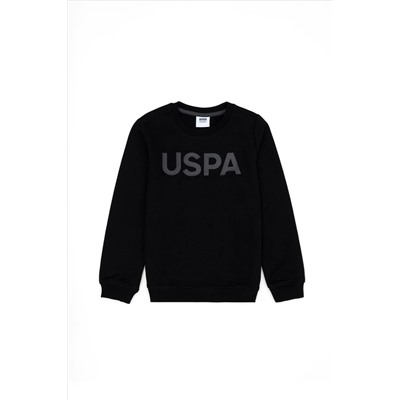 Erkek Çocuk Siyah Basic Sweatshirt