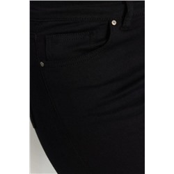 Siyah Yüksek Bel Esnek Skinny Jeans TBBAW23CJ00059