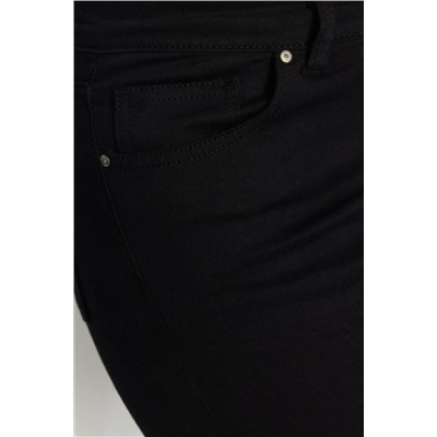 Siyah Yüksek Bel Esnek Skinny Jeans TBBAW23CJ00059