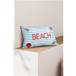 Beacher Kırlent Kılıfı - Mavi - 30x50 cm