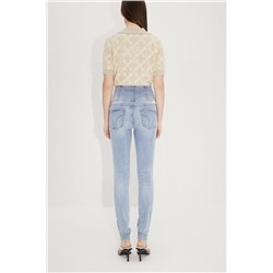 Vaquero skinny fit de tiro alto Azul