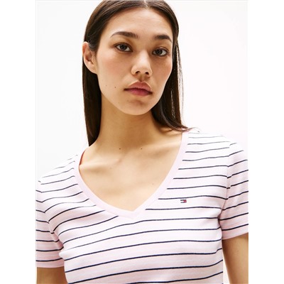 Stripe V-Neck Favorite T-Shirt
