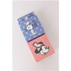 Calcetines largos pelo print cuadros Snoopy