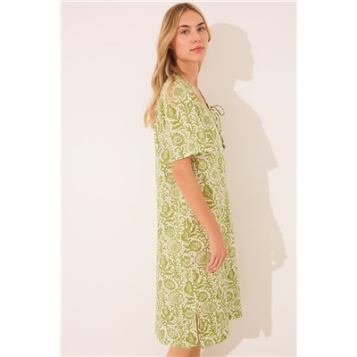 Camisón floral algodón estampado