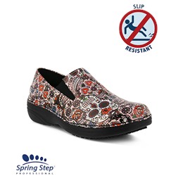 Spring Step Women's Professional Pink Multi Large Skulls Ferrara Shoe
