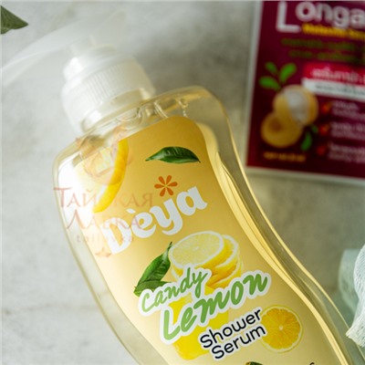 ГЕЛЬ ДЛЯ ДУША С МОЧАЛКОЙ «БОДРЯЩИЙ ЛИМОН» DEYA
