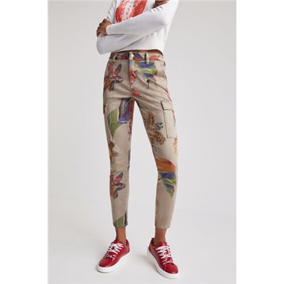 Pantalón cargo camoflower