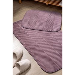 Emele 2'li Banyo Paspası - Koyu Mürdüm